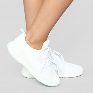 White Kick Start Sneakers